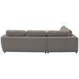 ECKSOFA  in Chenille Grau  224/307 cm  - Schwarz/Grau, KONVENTIONELL, Kunststoff/Textil (224/307cm) - Hom`in