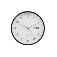 Ceas De Perete 30/30/5.20 cm   - alb/negru, Basics, plastic/sticlă (30/30/5.20cm)