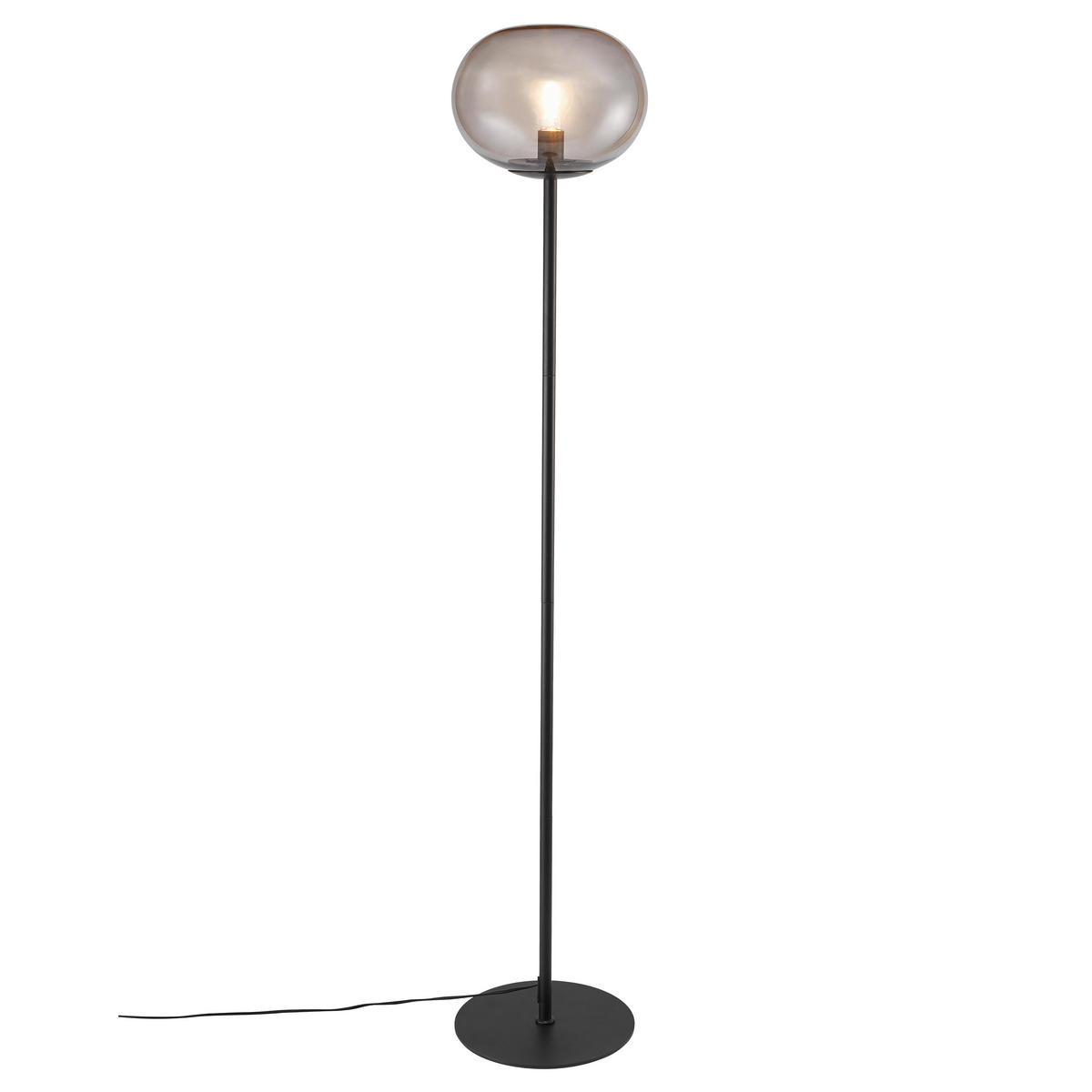 STEHLEUCHTE 28/150 cm    - Schwarz, Basics, Glas/Metall (28/150cm) - Nordlux