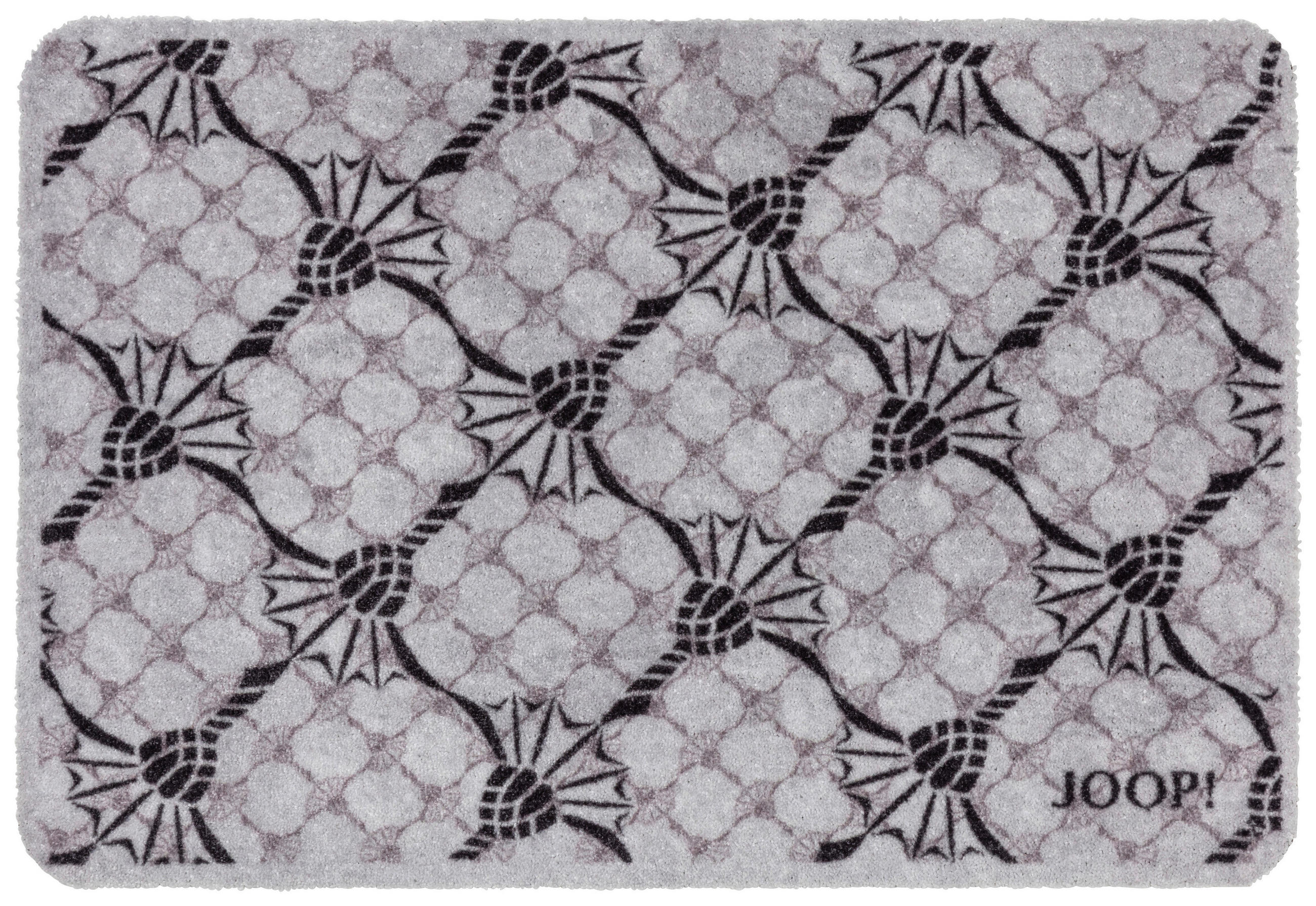 FUSSMATTE - Silberfarben, Design, Kunststoff (67/110cm) - Joop!