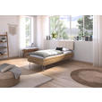 BETT 90/200 cm  in Eiche Artisan  - Champagner/Eiche Artisan, Design, Holzwerkstoff/Textil (90/200cm) - Carryhome