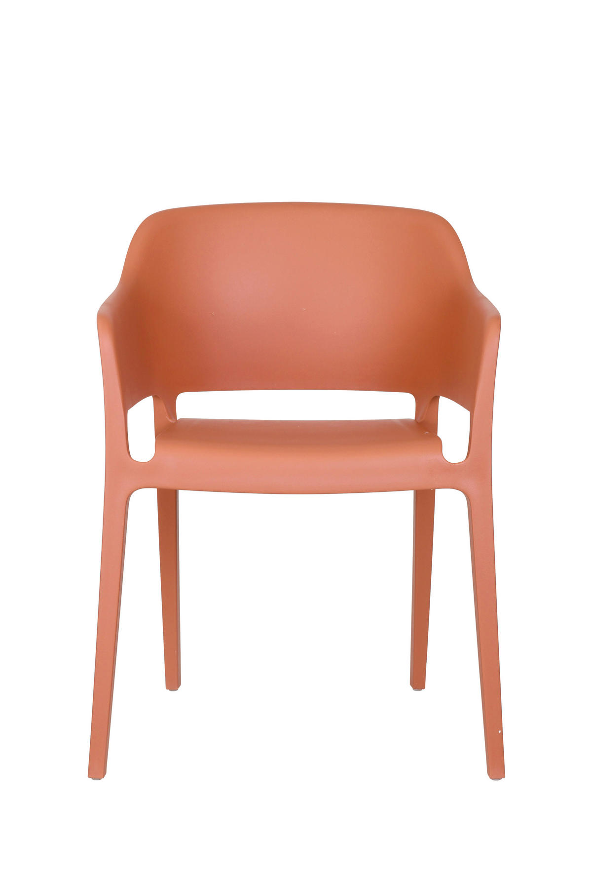 GARTENSTUHL-SET Kunststoff Terracotta  - Terracotta, MODERN, Kunststoff (54,5/77,5/55cm) - Gardenson