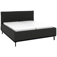 POLSTERBETT 180/200 cm,  in Anthrazit, Matratze, Lattenrost, Bettkasten, H2 + H2 = mittel  - Anthrazit/Graphitfarben, Design, Holz/Textil (180/200cm) - Musterring