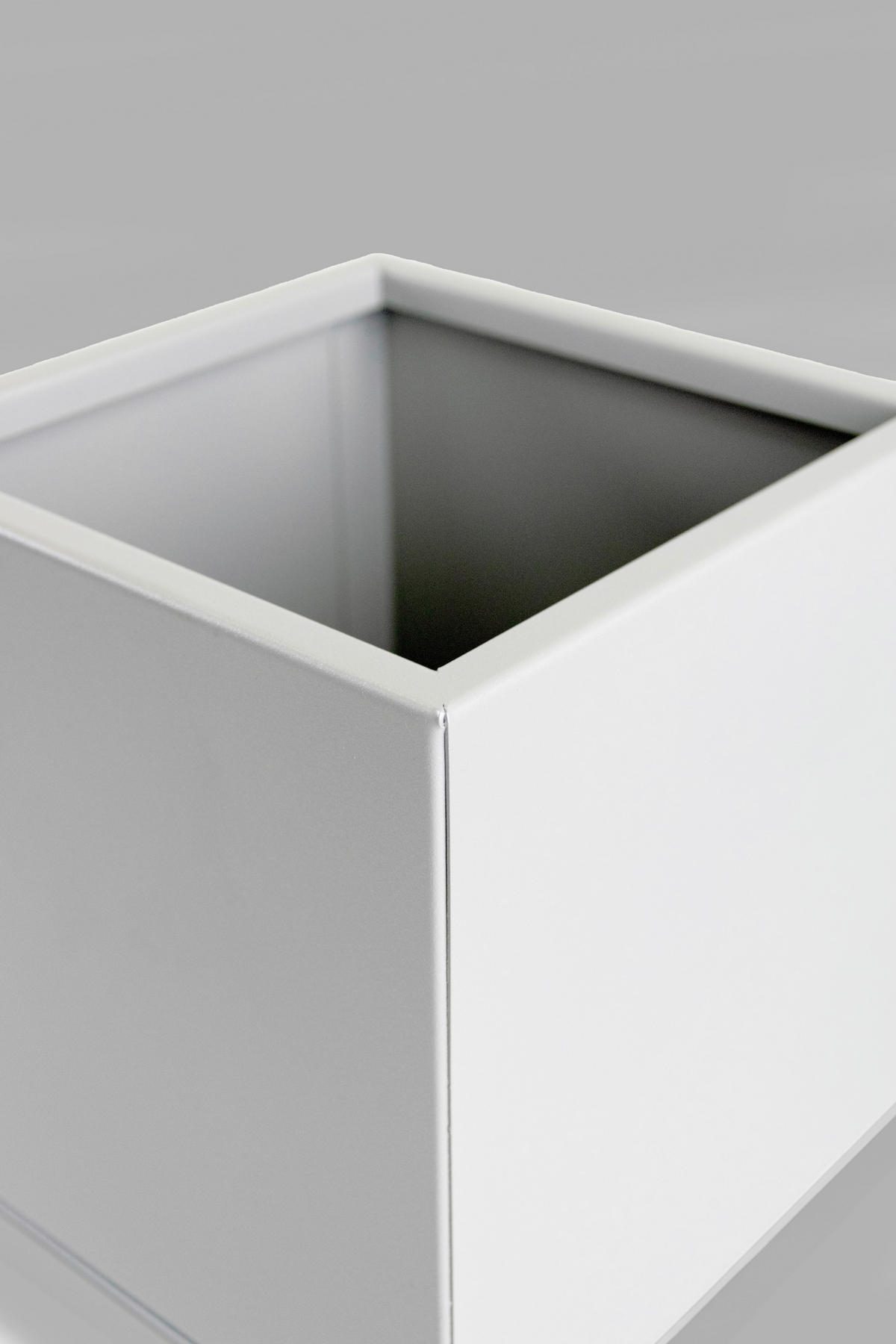 BLUMENSTÄNDER Metall  - Weiß, Basics, Metall (19/87/19cm)