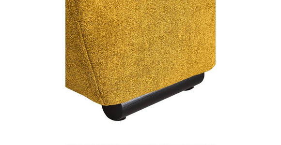 BIGSOFA in Flachgewebe Gelb  - Gelb/Schwarz, KONVENTIONELL, Holz/Textil (280/67/120cm) - Carryhome