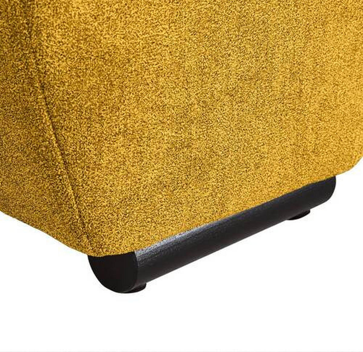 BIGSOFA in Flachgewebe Gelb  - Gelb/Schwarz, Konventionell, Holz/Textil (280/67/120cm) - Carryhome