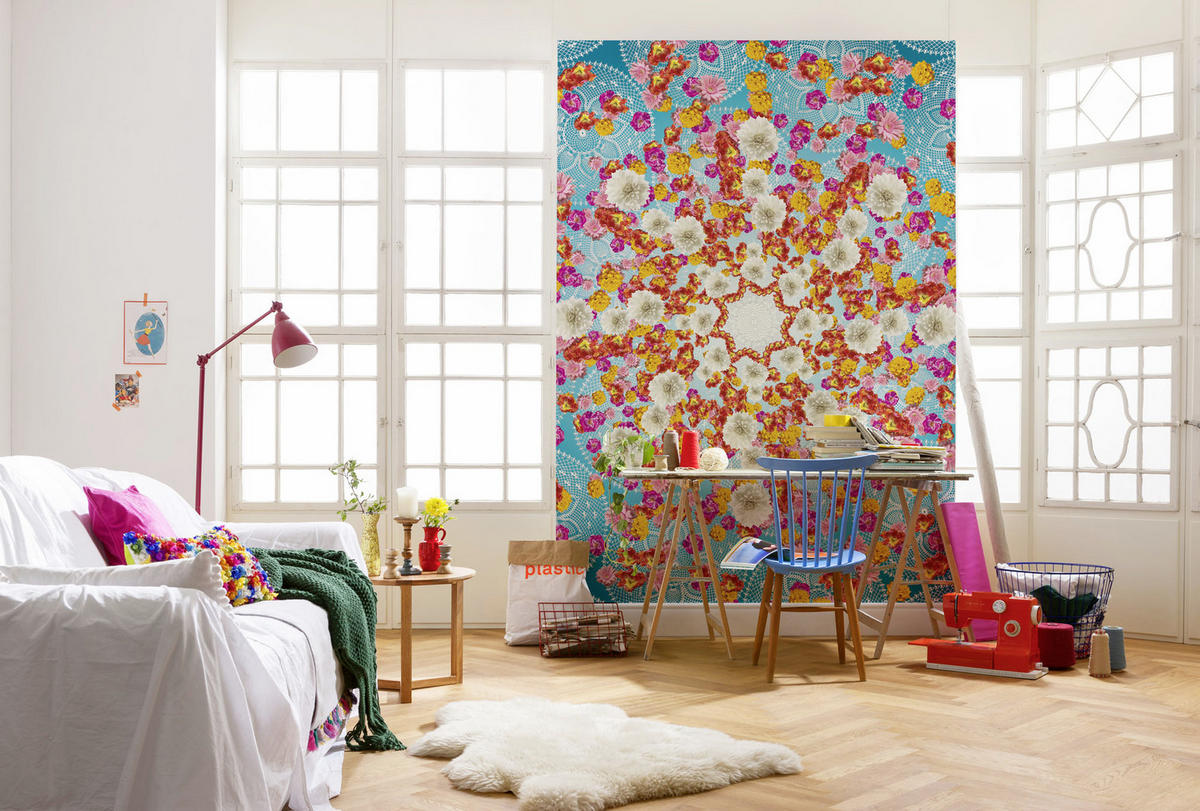 FOTOTAPETE Happiness  - Multicolor, Design, Papier (184/254cm) - Komar