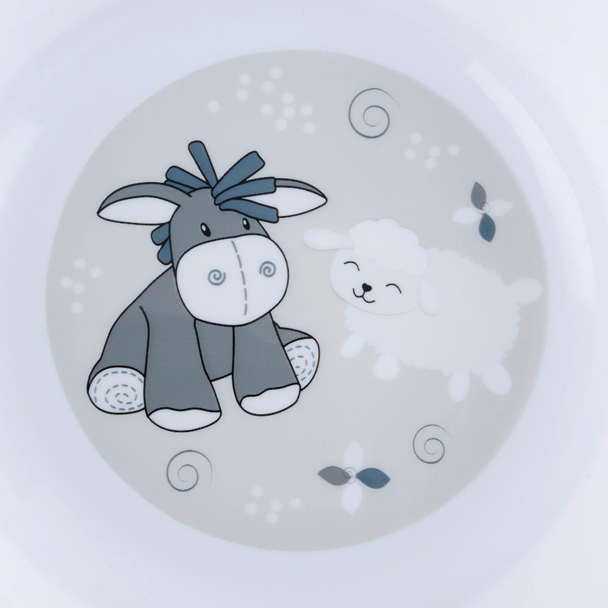 KINDERSCHÜSSEL Diego & Molly  - Weiß/Grau, Trend, Kunststoff (14/3,8cm) - My Baby Lou