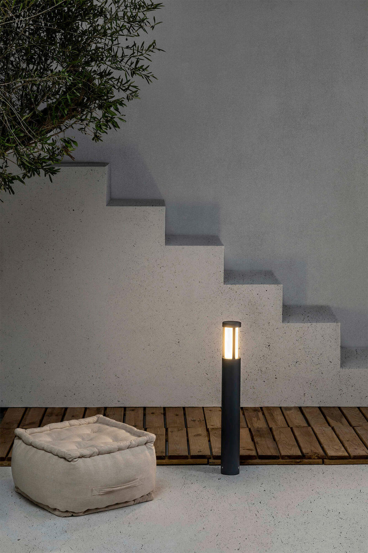 SOCKELLEUCHTE 8/8/65 cm   - Dunkelgrau, Design, Metall (8/8/65cm)