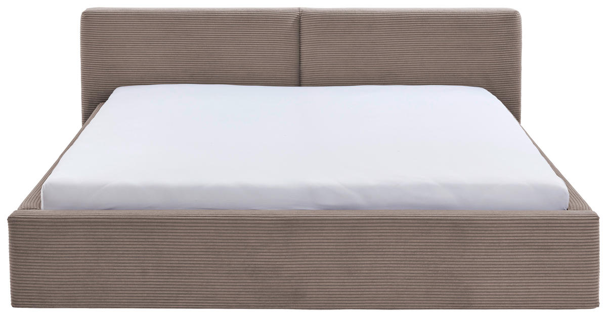 POLSTERBETT 160/200 cm  in Taupe  - Taupe, Basics, Holz/Textil (160/200cm) - Xora