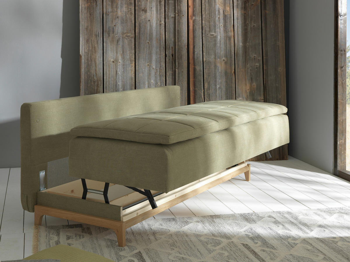 SCHLAFSOFA in Textil Grau  - Grau, Modern, Holz/Textil (200/96/88cm) - Joka