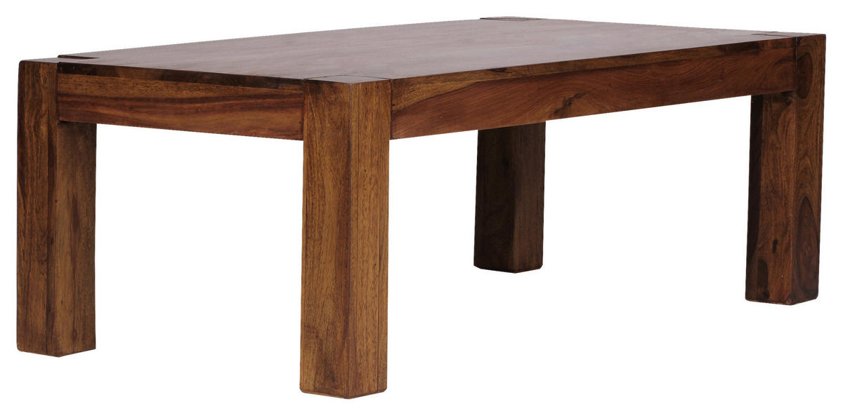 COUCHTISCH Sheesham massiv 110/60/40 cm rechteckig Sheeshamfarben  - Sheeshamfarben, Design, Holz (110/60/40cm) - MID.YOU