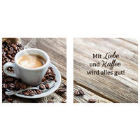GLASBILD Essen & Trinken  - Multicolor, KONVENTIONELL, Glas (20/20cm) - Euroart