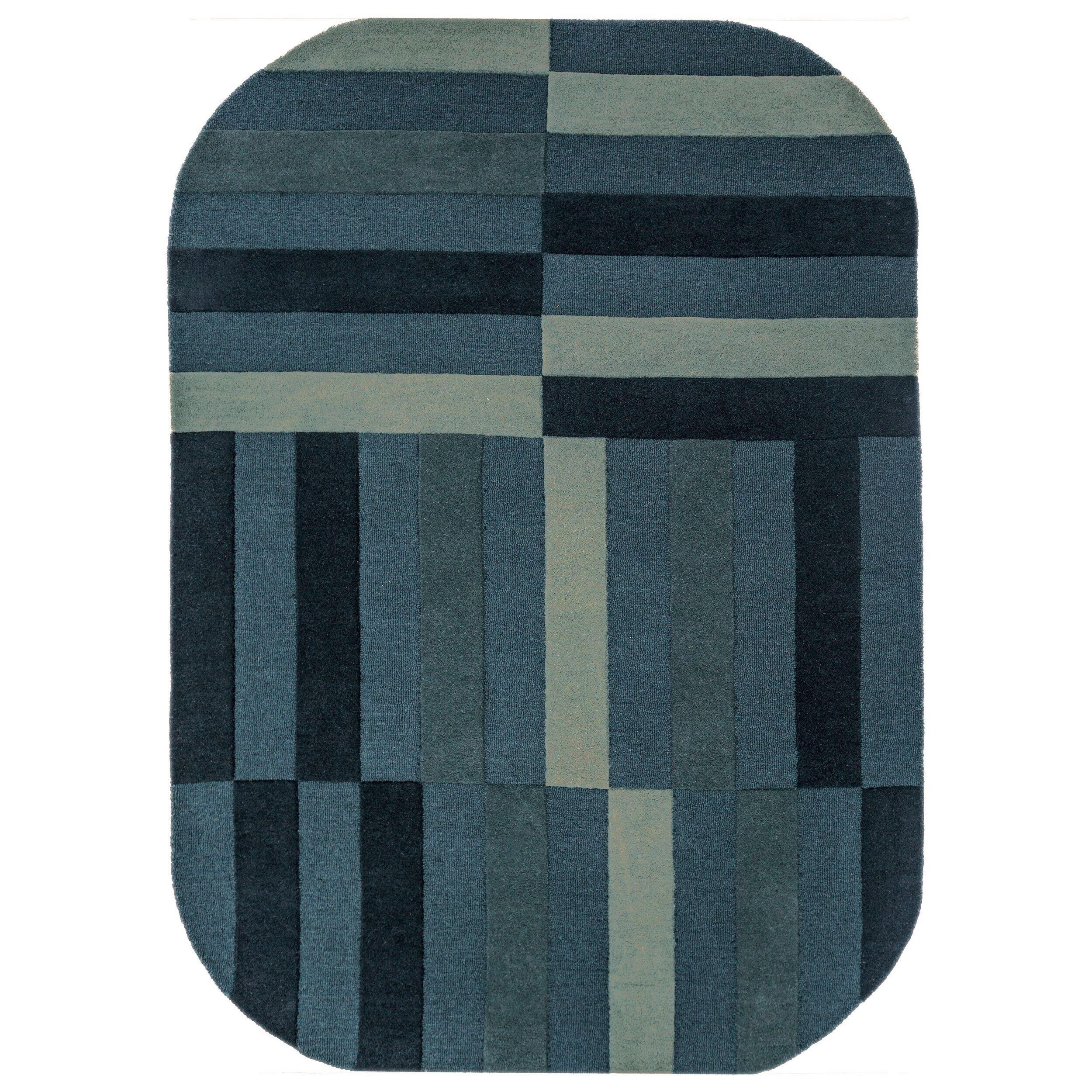 WOLLTEPPICH 160/230 cm Eldon Blau oval  - Blau, Basics, Textil (160/230cm) - Flair Rugs