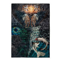 COVOR CU ȚESĂTURĂ PLATĂ  - multicolor, Basics, plastic (120/170cm)