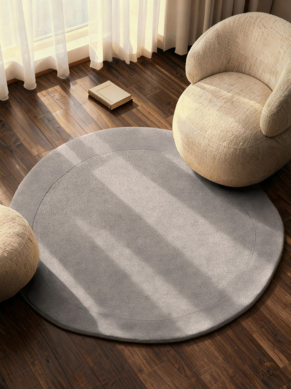 WOLLTEPPICH 160 cm 1812 Grau organisch  - Grau, KONVENTIONELL, Textil (160cm) - Villeroy & Boch