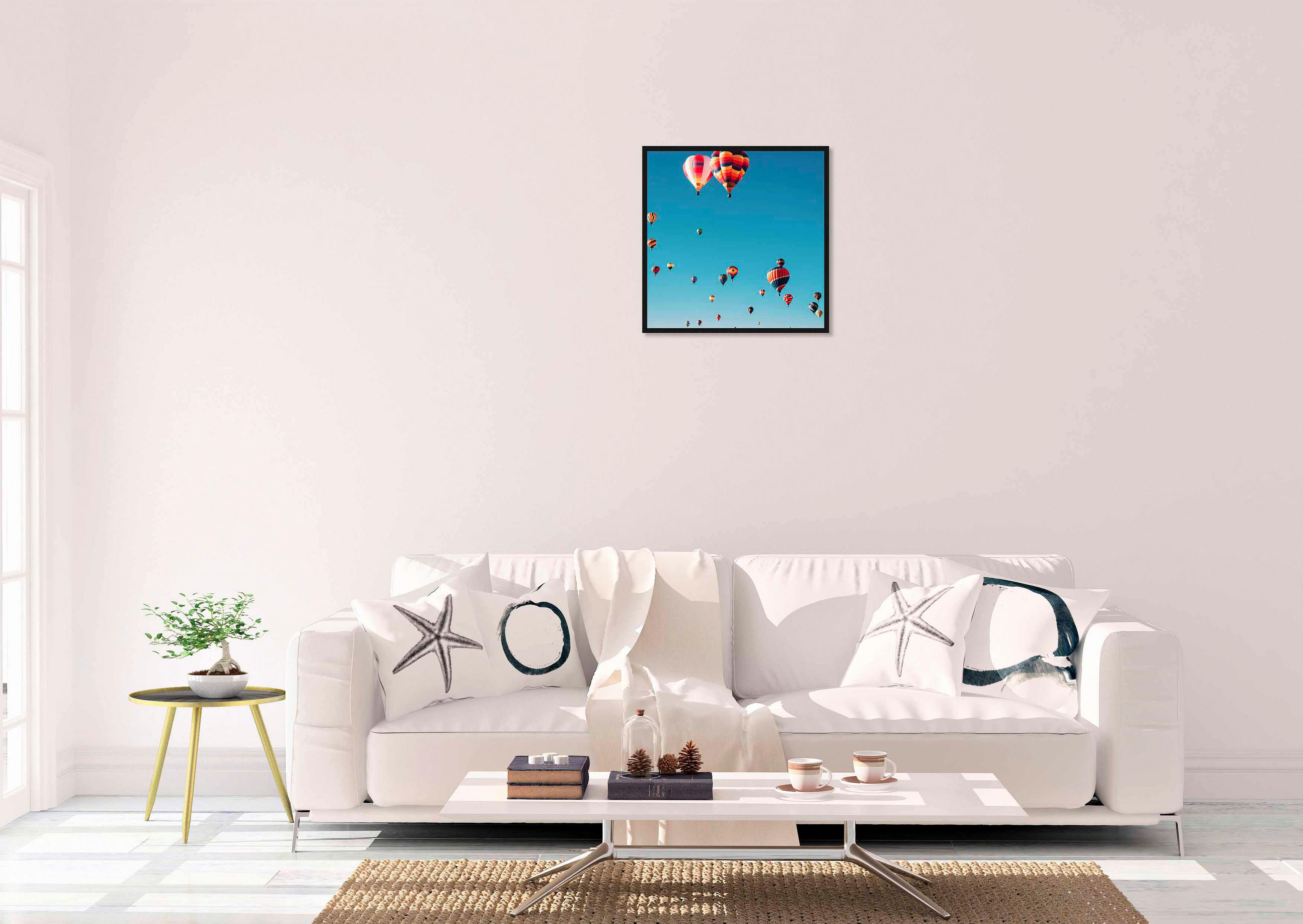 BILD 74/74 cm  - Multicolor/Schwarz, Design, Holz/Kunststoff (74/74cm)