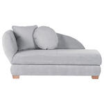 RÉCAMIERE Recamiere, Sarah in Mikrofaser Hellblau  - Eichefarben/Hellblau, LIFESTYLE, Holz/Textil (88/85/176cm) - Xora