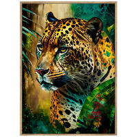 GLASBILD 70/50 cm  - Eichefarben/Multicolor, Trend, Glas/Holzwerkstoff (70/50cm) - Monee