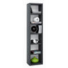 CD-REGAL Schwarz  - Schwarz, Basics, Holzwerkstoff (21/97,4/20cm) - MID.YOU