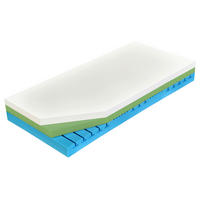 MATRAC Z PAMÄŤOVEJ PENY, 90/200 cm - biela, Basics, textil (90/200cm) - Novel