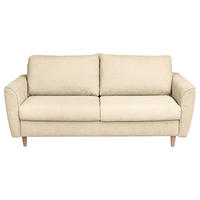 SCHLAFSOFA in Textil Creme  - Buchefarben/Creme, Design, Holz/Textil (195/90/102cm) - Livetastic