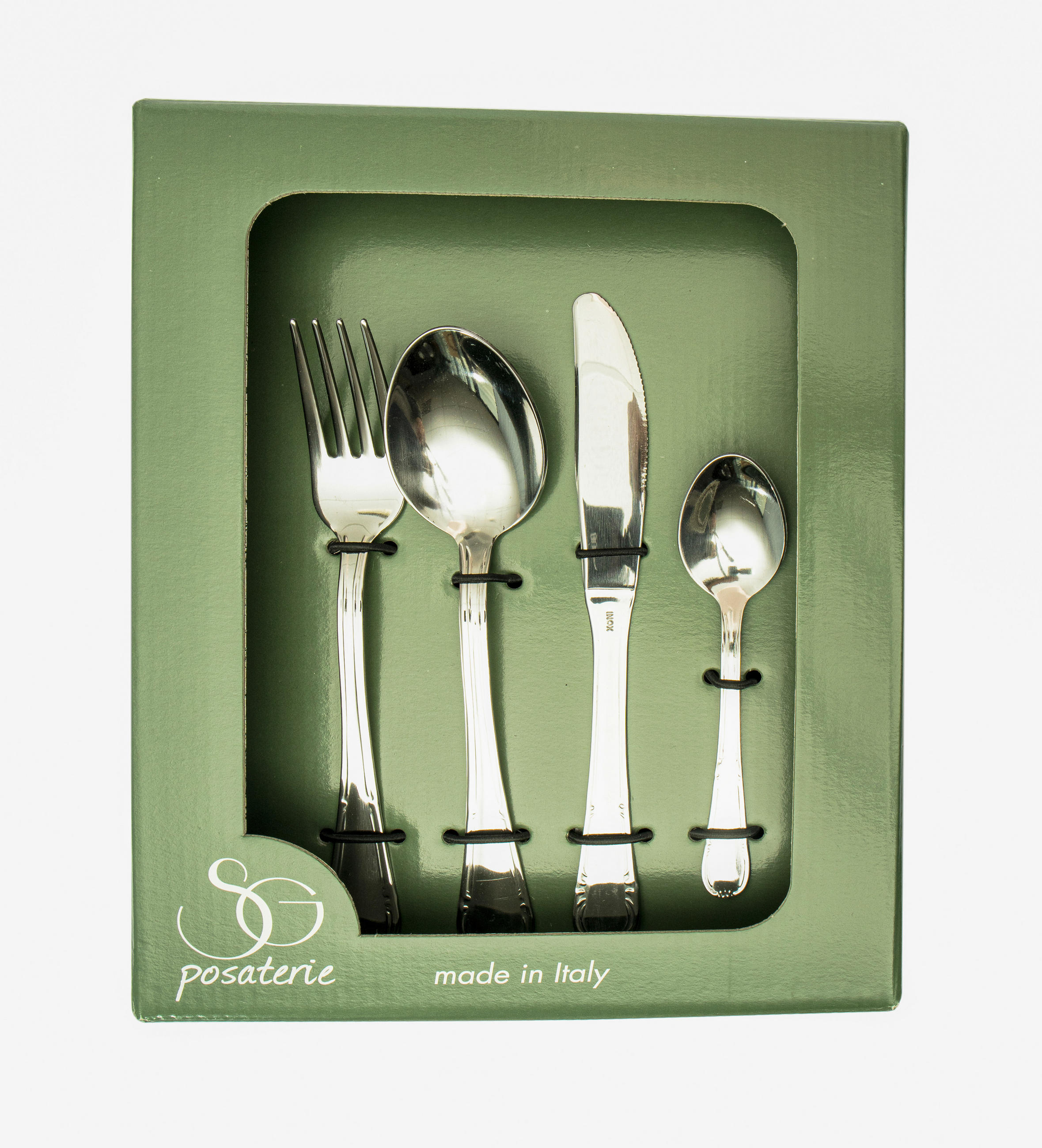 EVŐESZKÖZKÉSZLET 24 részes   - nemesacélszínű, Basics, fém (1kg)