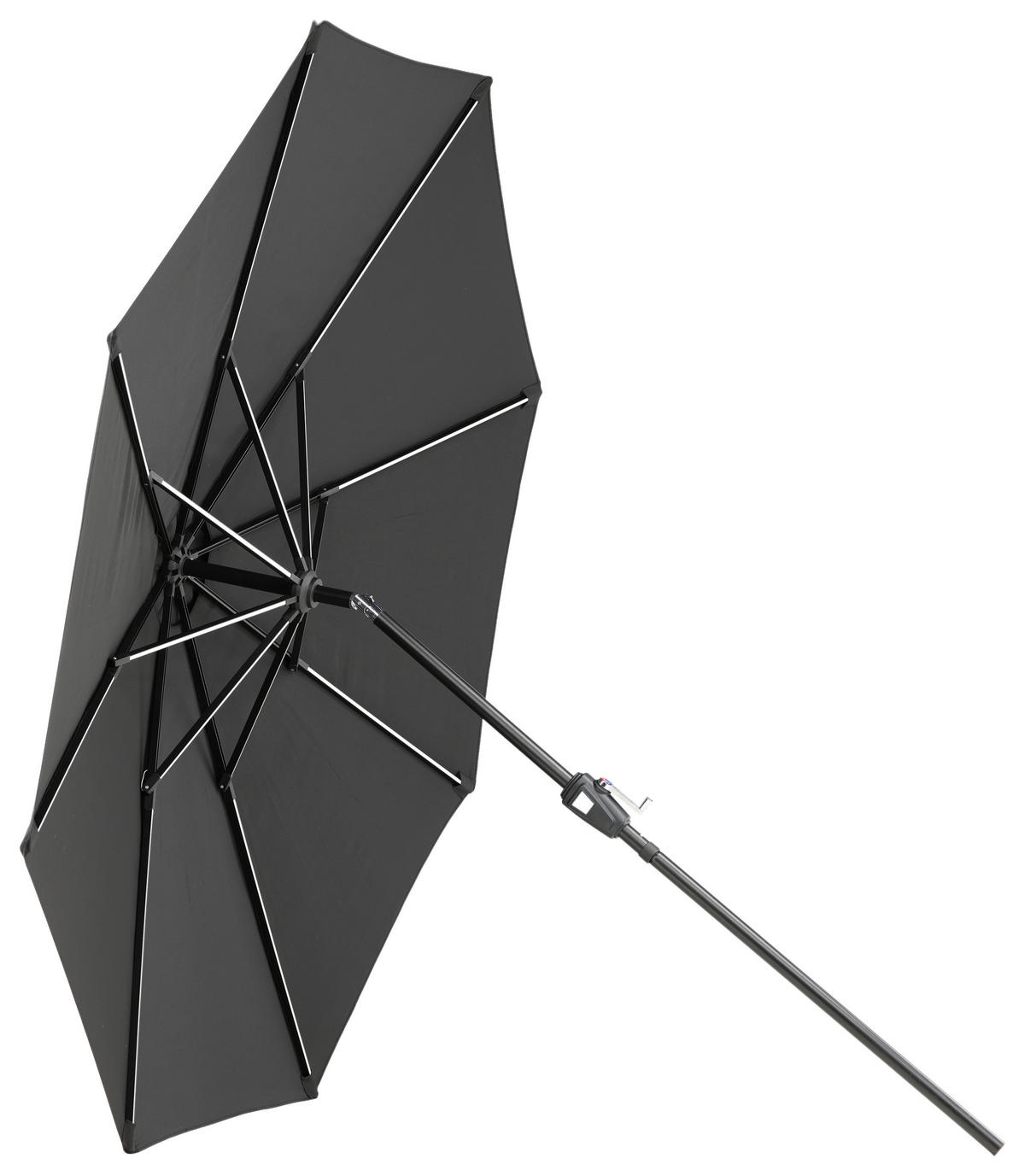 SONNENSCHIRM 270 cm  - Schwarz, KONVENTIONELL (270/241/270cm) - Gardenson