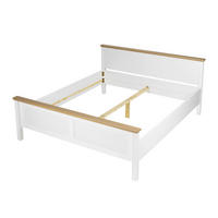 KREVET  215/94/190 cm    bijela, hrast Artisan  - bijela/hrast Artisan, Moderno, drvo (215/94/190cm) - Landscape