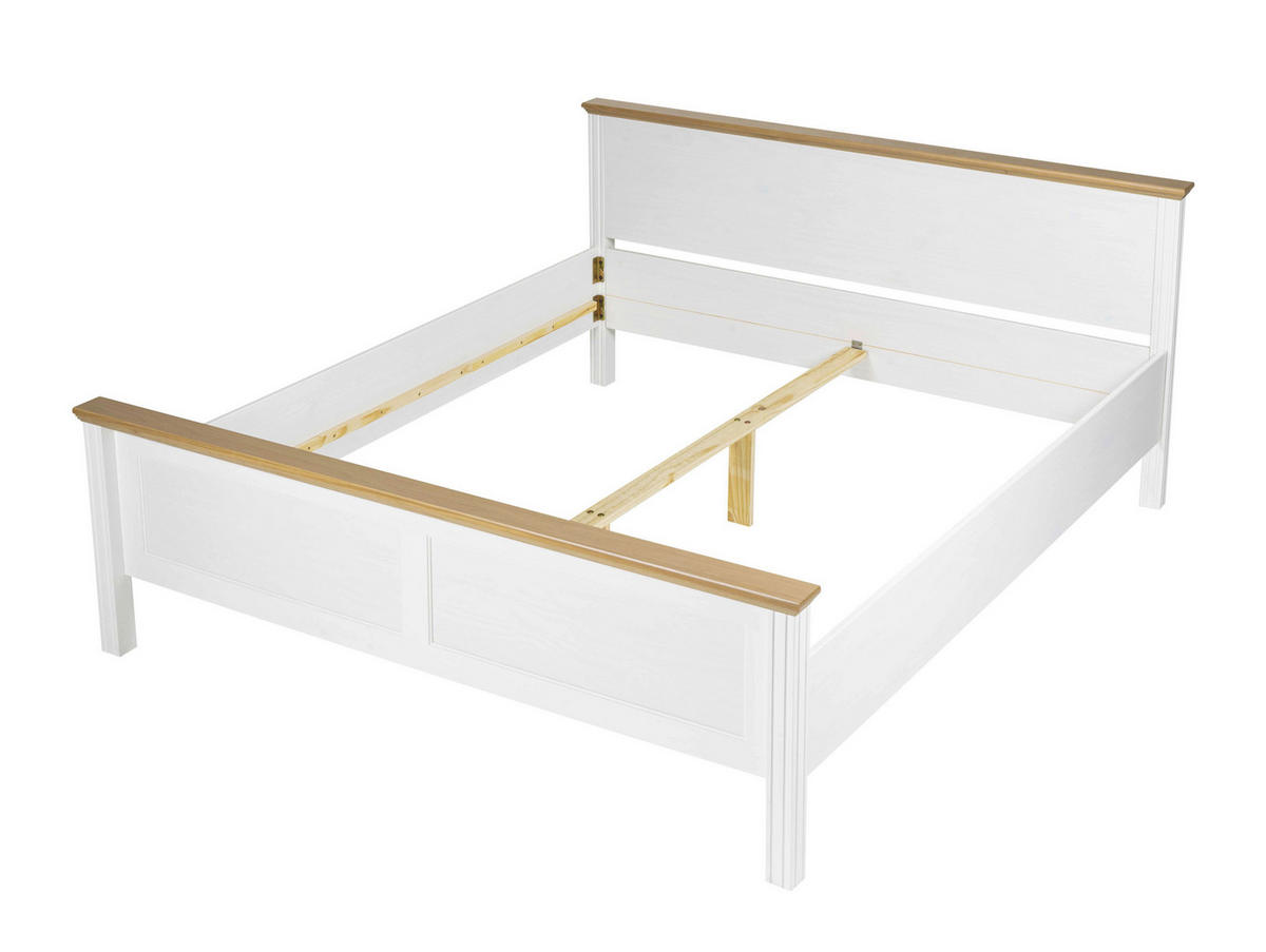 KREVET  215/94/190 cm    bijela, hrast Artisan  - bijela/hrast Artisan, Moderno, drvo (215/94/190cm) - Landscape