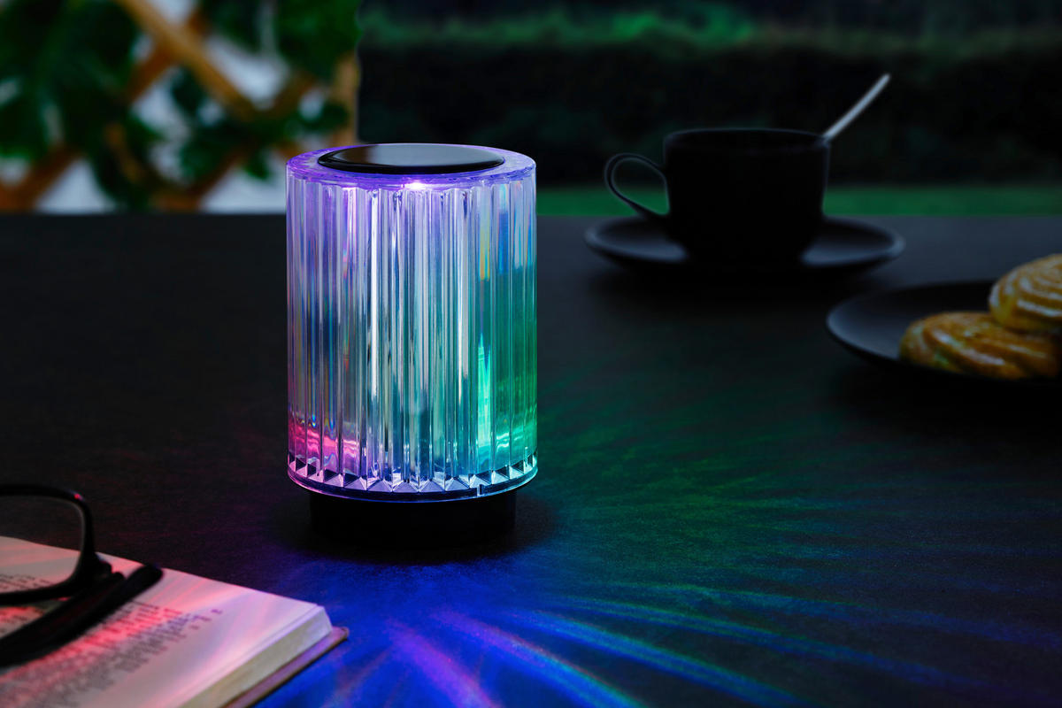 SOLCELLSLAMPA 8,5/12 cm   - svart/transparent, Lifestyle, plast (8,5/12cm) - Ambia Garden
