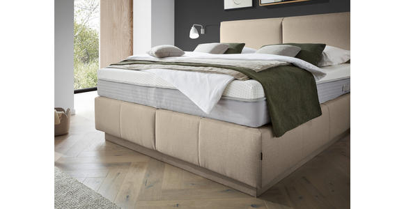 BOXSPRINGBETT 180/200 cm in Beige - Beige, KONVENTIONELL, Textil (180/200cm) - Dieter Knoll