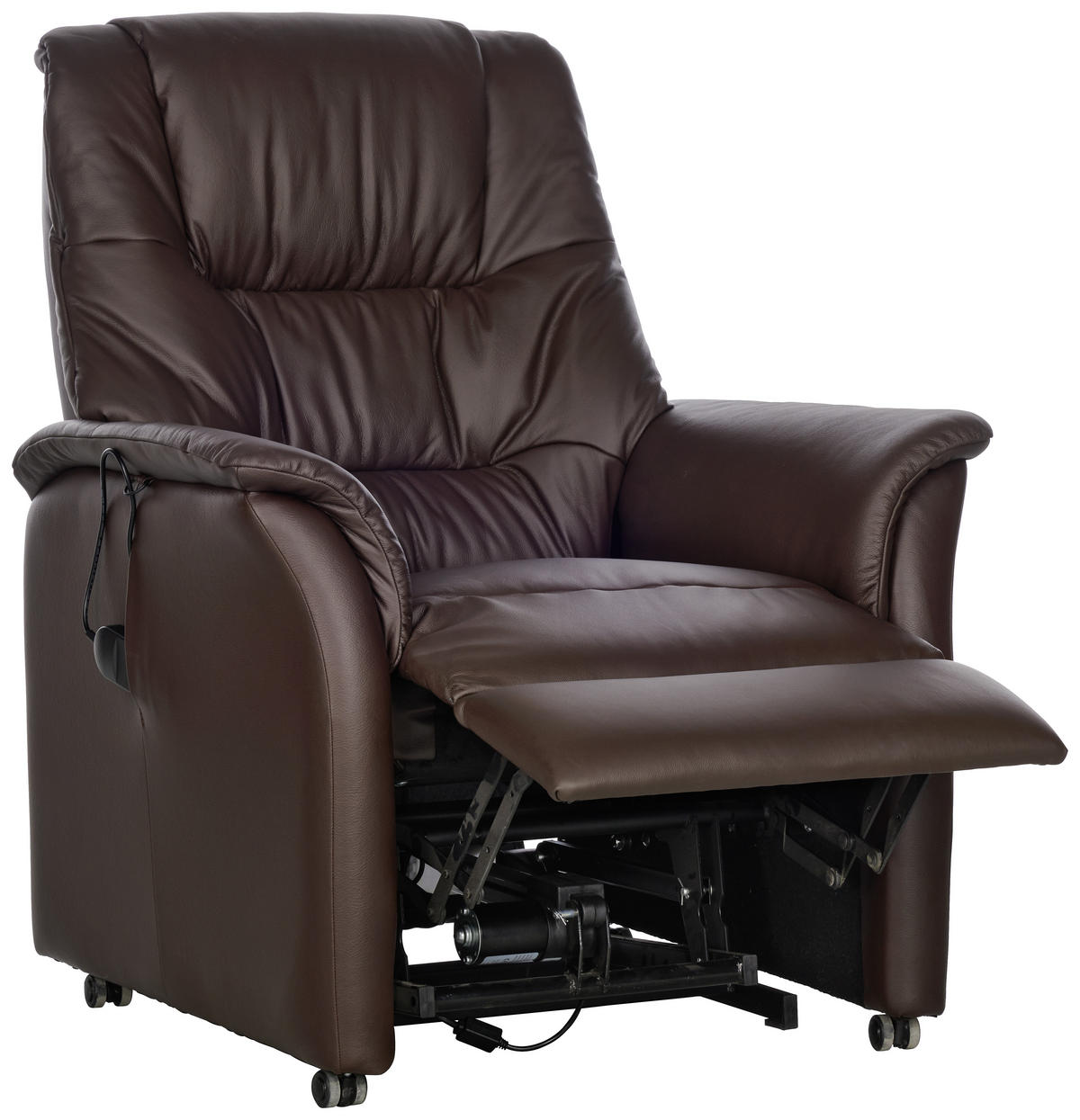 FERNSEHSESSEL in Dunkelbraun  - Dunkelbraun, Konventionell, Leder (85/110/85cm) - Livetastic