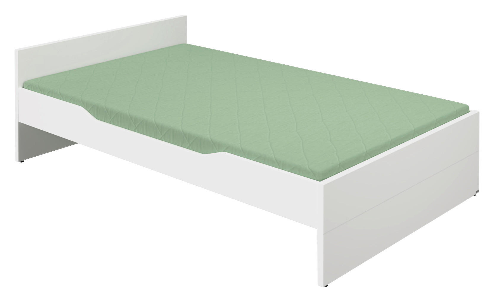 BETT 120/200 cm Weiß  - Weiß, Design (120/200cm) - Paidi