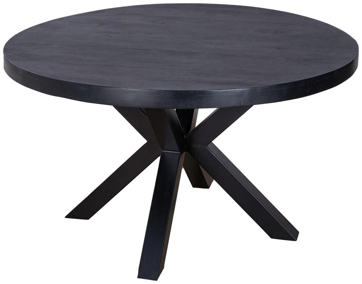ESSTISCH in Holz, Metall  - Schwarz, MODERN, Holz/Metall (130/76/130cm) - MID.YOU