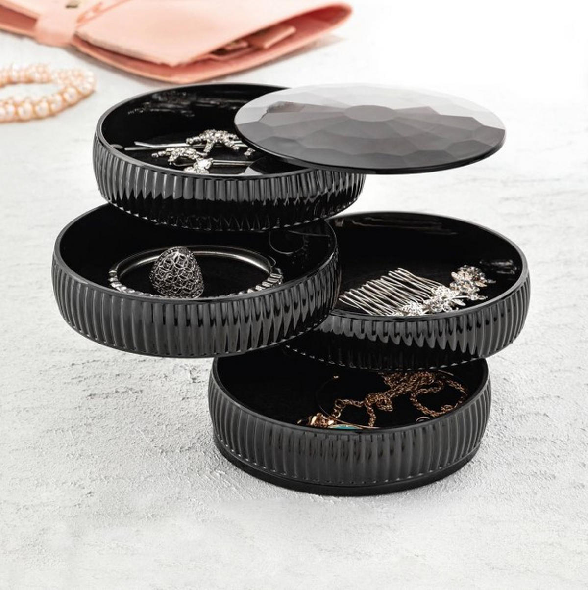 SMYCKESKRIN  - svart, Basics, plast