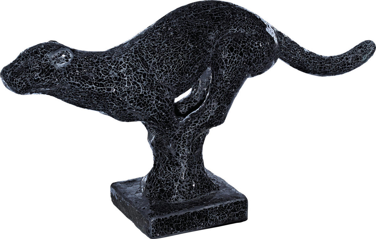 DEKORATIONSLEOPARD - svart, Lifestyle, glas (88/22/46,5cm) - Ambia Home