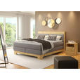 BOXSPRINGBETT 160/200 cm  in Zirbelkieferfarben, Hellgrau  - Zirbelkieferfarben/Hellgrau, Natur, Holz/Textil (160/200cm) - Linea Natura