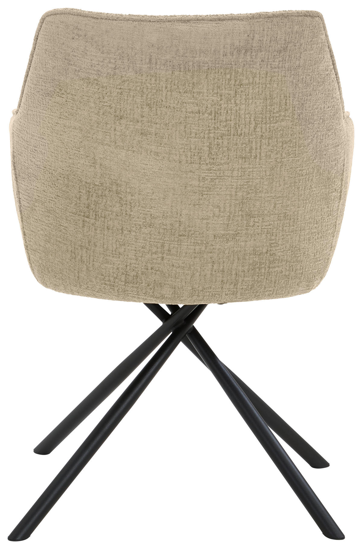 ARMLEHNSTUHL  in Webstoff  - Creme/Schwarz, Design, Textil/Metall (63/88/62cm) - Novel