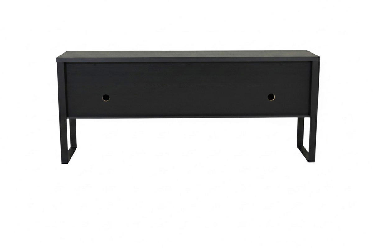 SIDEBOARD  180/76,2/39,5 cm 3 Schublade(n)  - Schwarz, KONVENTIONELL, Holzwerkstoff/Metall (180/76,2/39,5cm) - MID.YOU