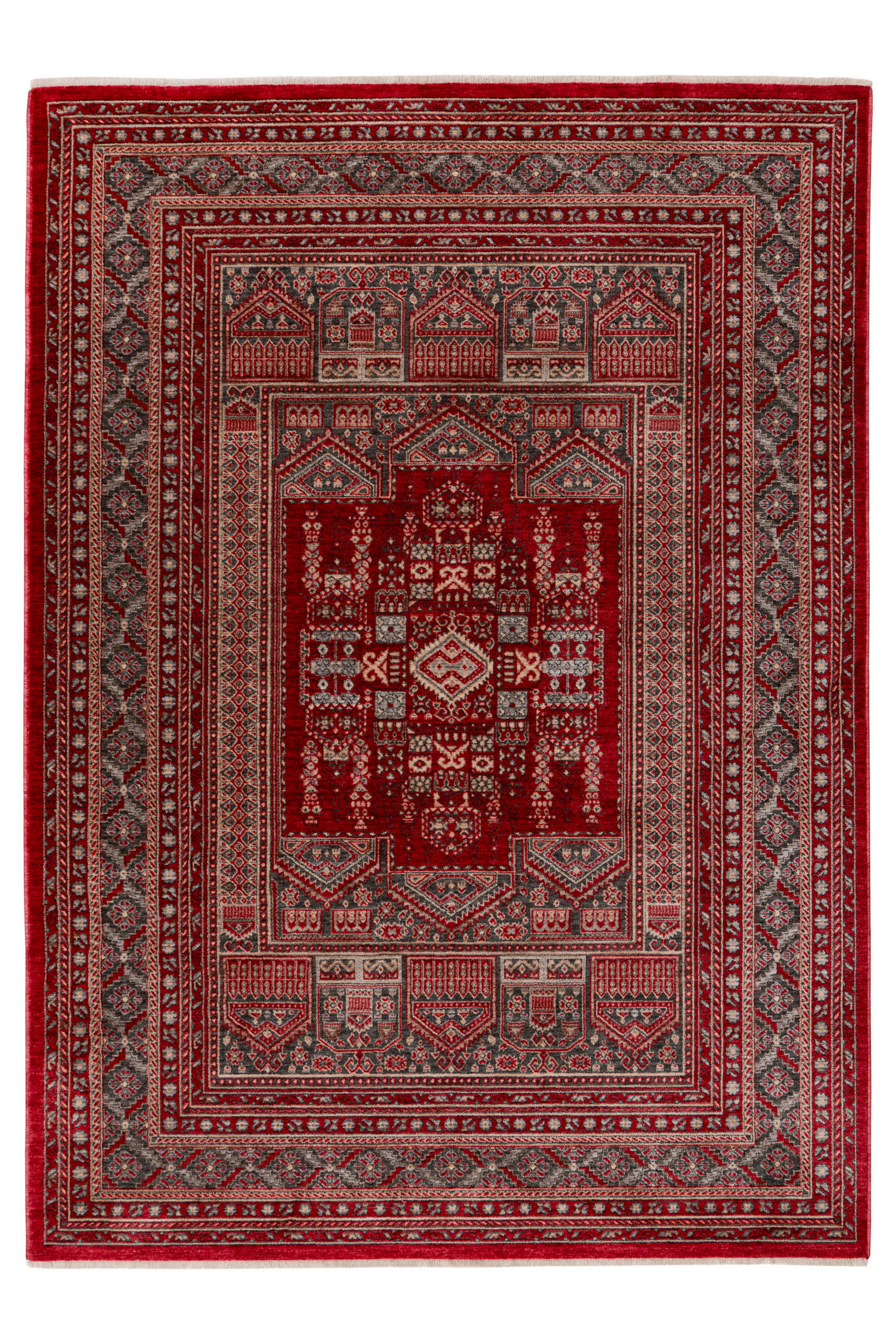 SZŐNYEG   - piros, Design, műanyag/textil (120/170cm)