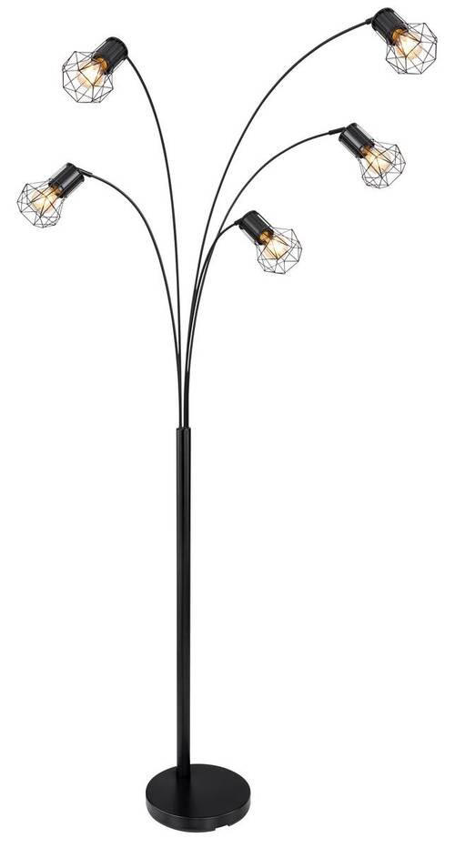 STEHLEUCHTE - Schwarz, Basics, Metall (74/80/204cm) - Globo