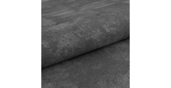 SCHLAFSOFA Chenille Schwarz Rückenkissen, Armlehnenkissen, Bettkasten, Schlaffunktion, Rücken echt  - Schwarz, KONVENTIONELL, Textil/Metall (203/94/96cm) - Carryhome