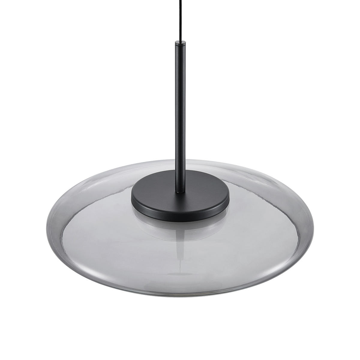 LED-HÄNGELEUCHTE Felis   - Schwarz, Basics, Glas/Metall (25cm) - Novel