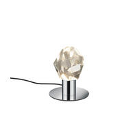 LED-TISCHLEUCHTE Verano 13/17 cm   - Chromfarben/Transparent, Design, Glas/Metall (13/17cm) - Trio Leuchten