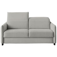 SCHLAFSOFA Cord, Velours Grau Typenauswahl, Fussart wählbar, Stoffauswahl, Armteilvarianten, Hocker erhältlich, Armteil links, Armteil rechts  - Schwarz/Grau, Konventionell, Textil/Metall (188/84-105/100cm) - Bali