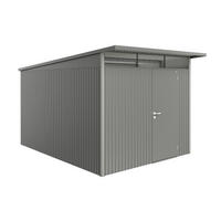 GERÄTEHAUS 260/222/380 cm  - Anthrazit, Basics, Metall (260/222/380cm) - Biohort