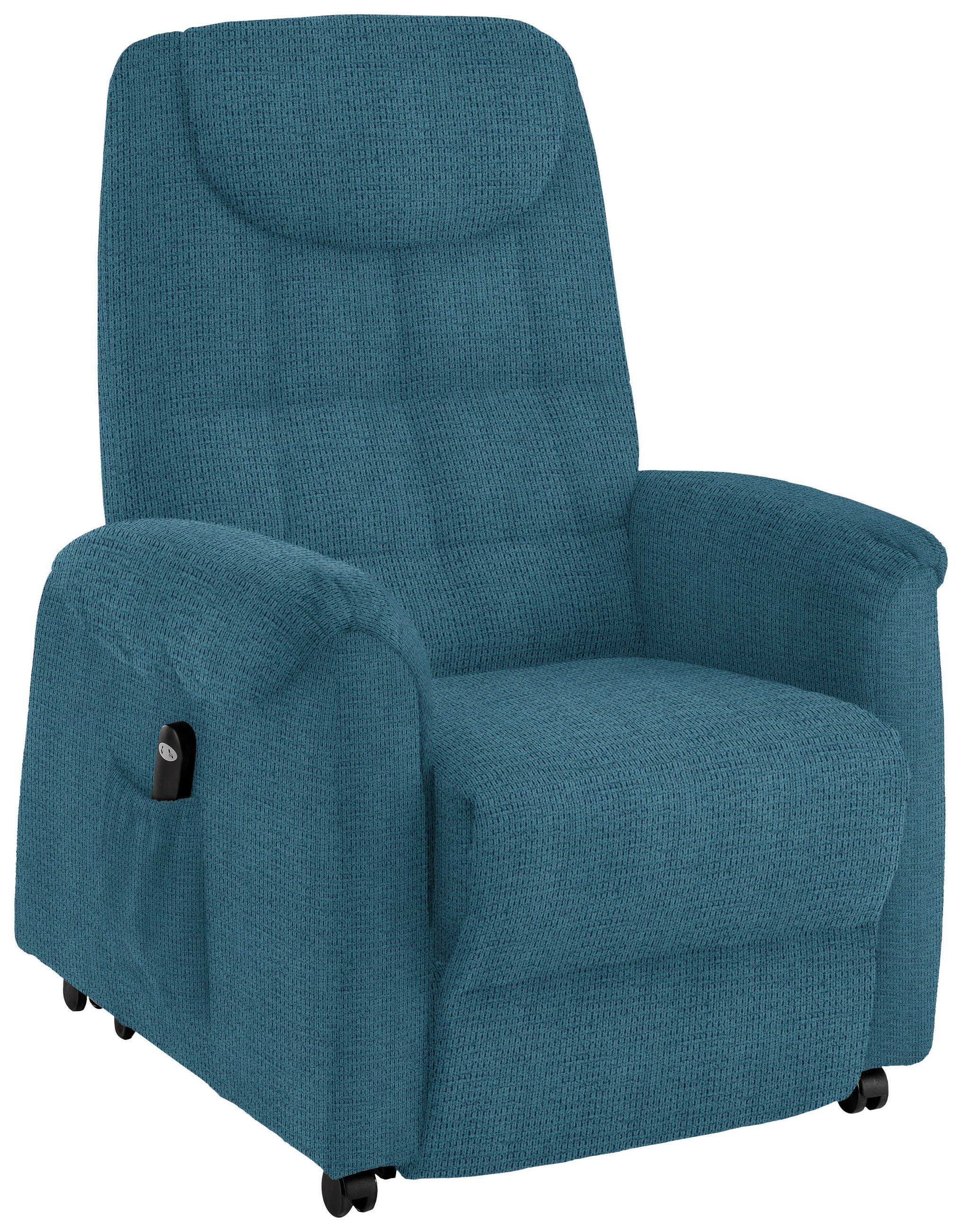 FERNSEHSESSEL  mit Relaxfunktion Mikrofaser Petrol  - Petrol/Schwarz, KONVENTIONELL, Kunststoff/Textil (83/113/92cm) - Xora