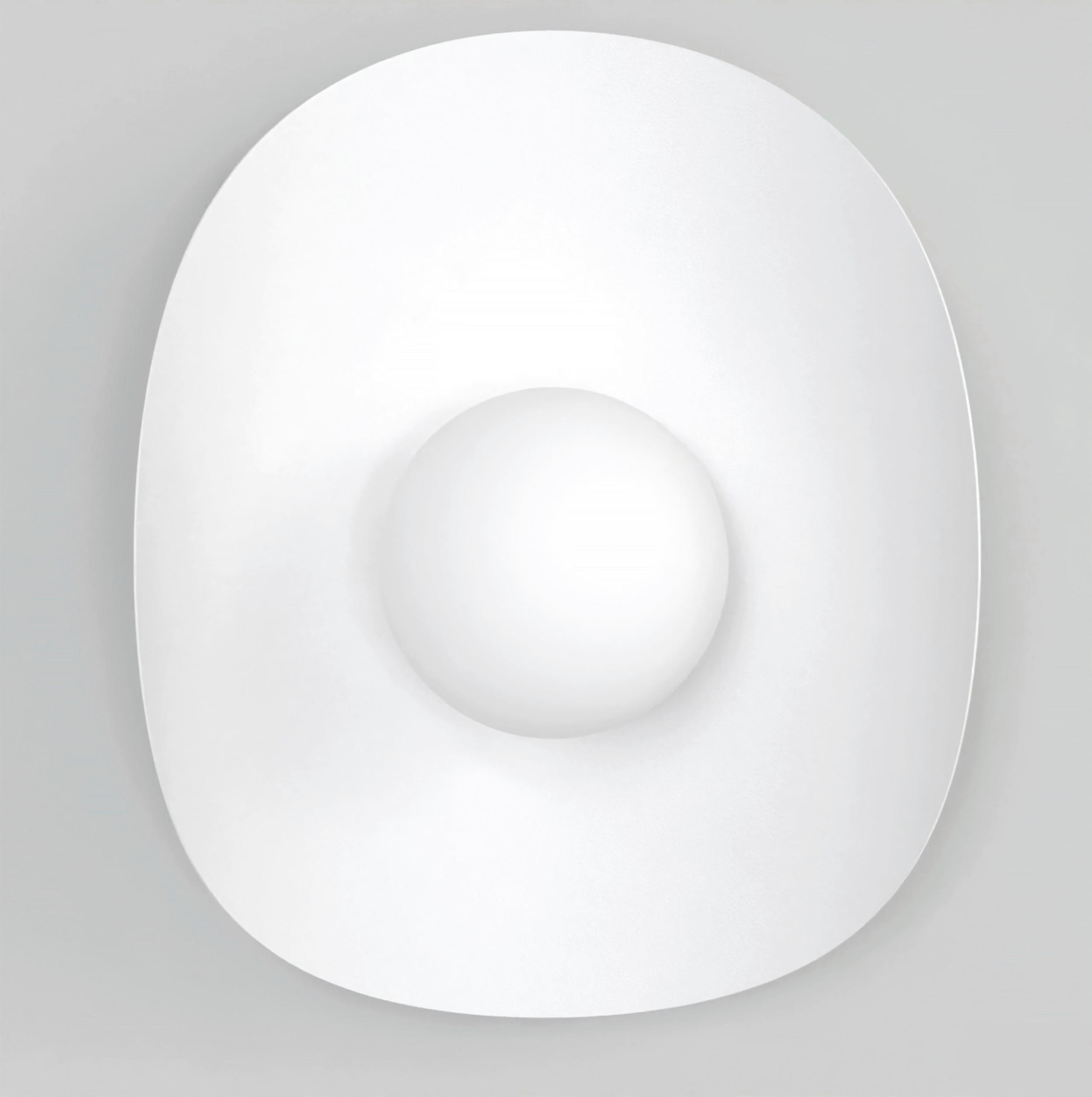 WANDLEUCHTE  23/13/30 cm    - Weiß, Design, Glas/Metall (23/13/30cm)