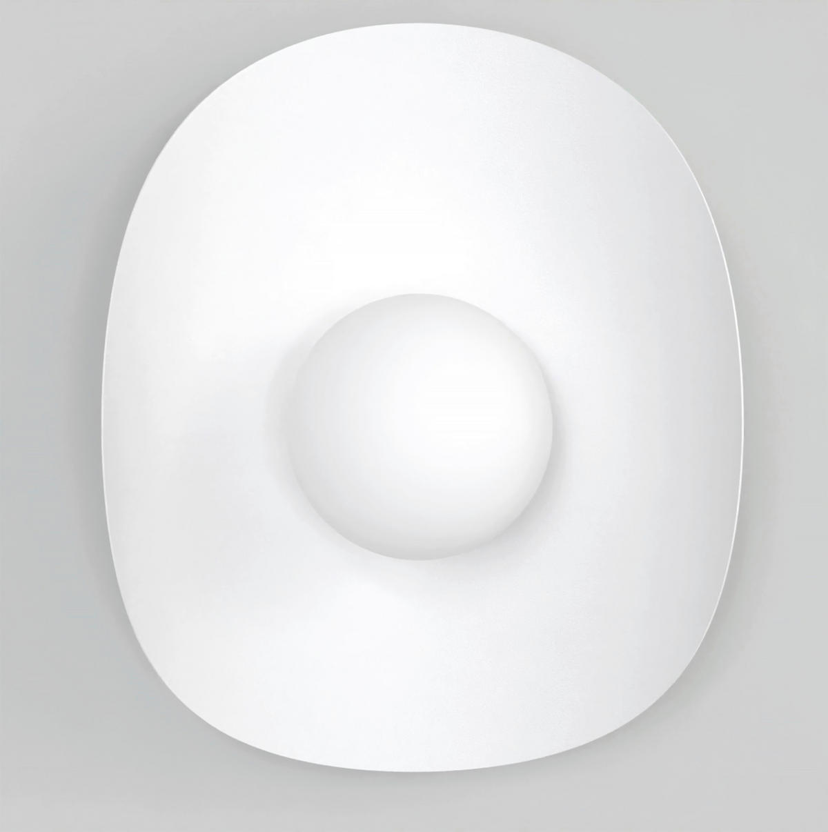 WANDLEUCHTE  23/13/30 cm    - Weiß, Design, Glas/Metall (23/13/30cm)